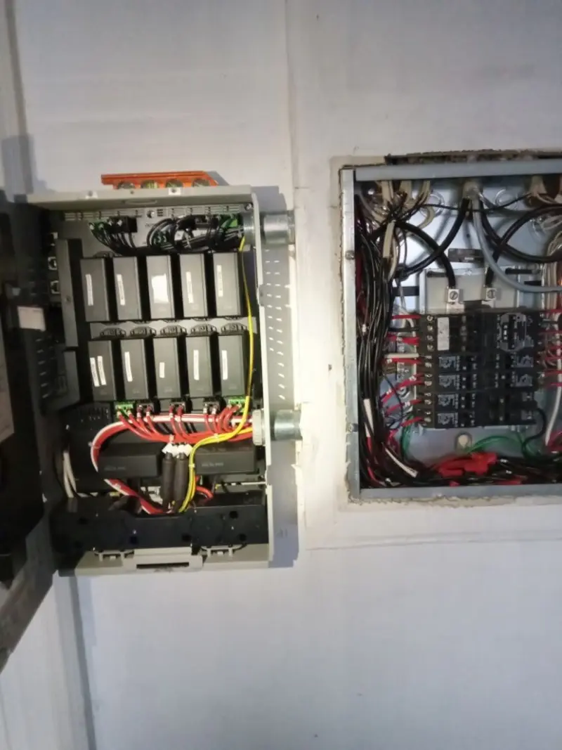 Electrical panel upgrade completed for Indoor Lighting Installation in Ladonia